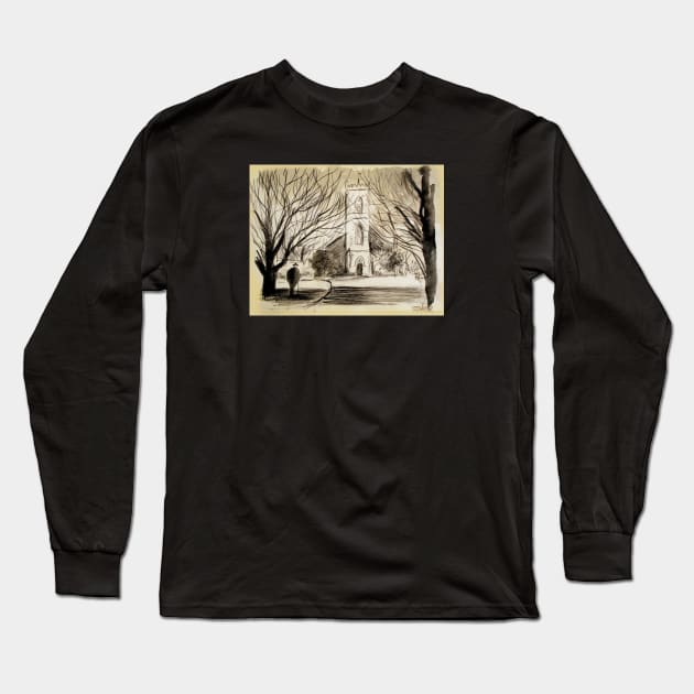 Cathedral Long Sleeve T-Shirt by Loui Jover 